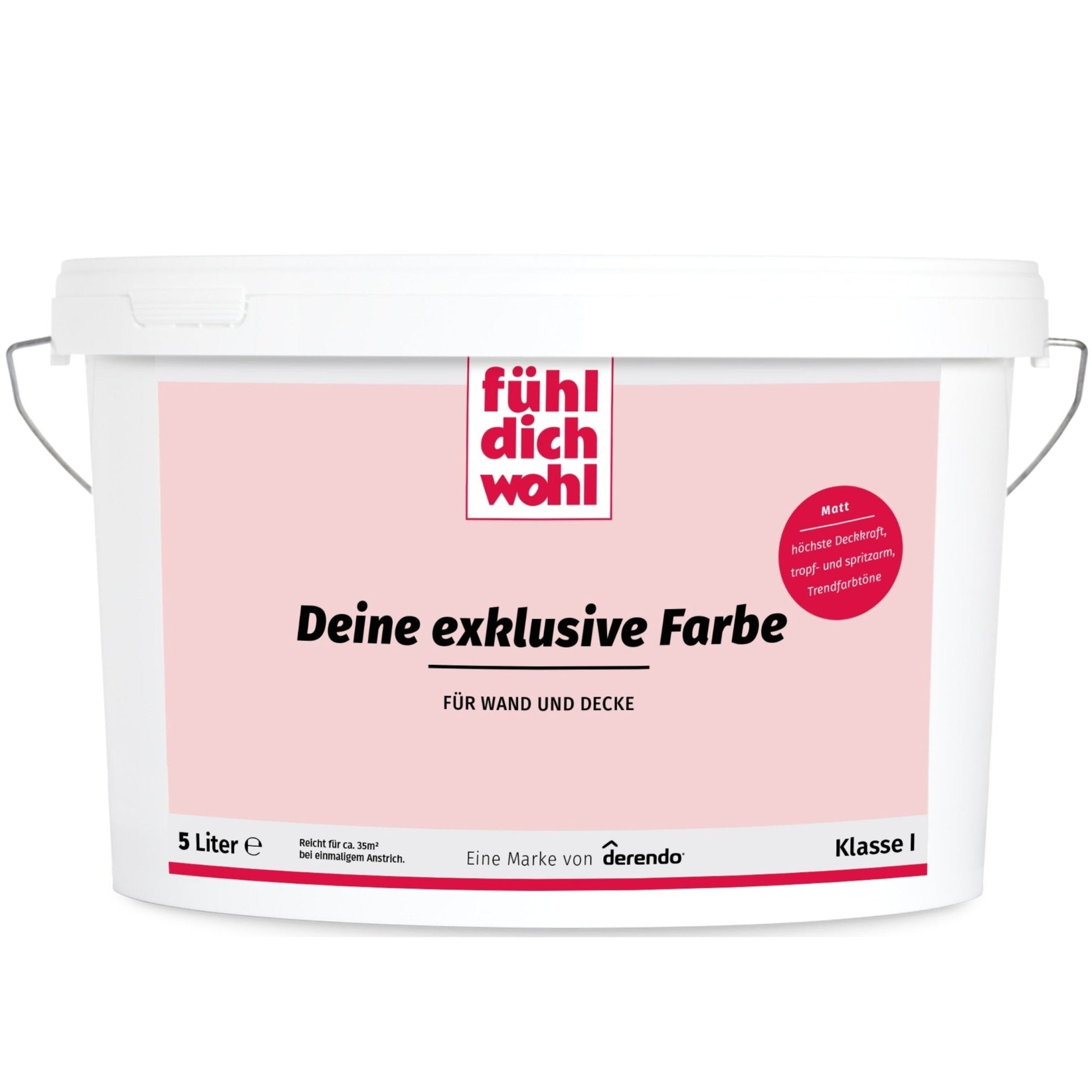 Fühl Dich Wohl Wandfarbe Flamingo in 2.5 Liter – Produktbild von Derendo
