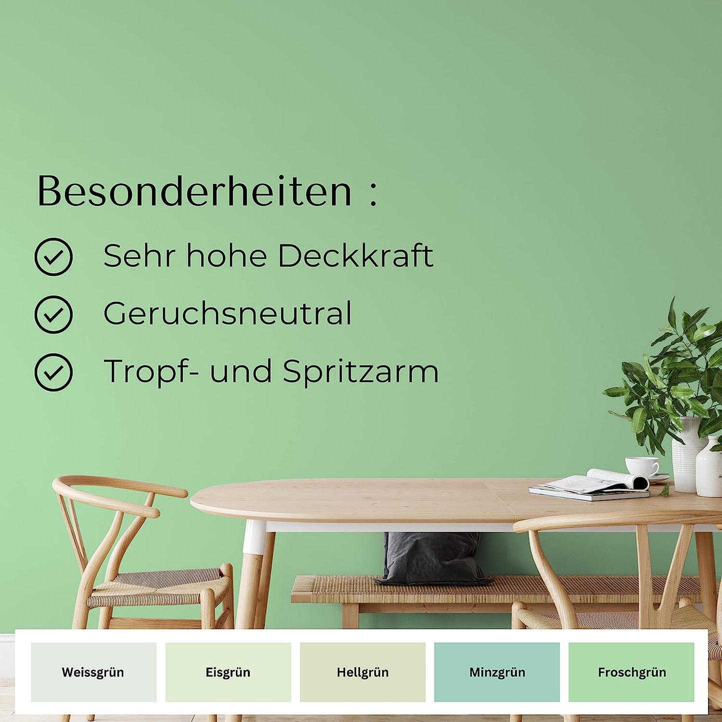 Fühl Dich Wohl Wandfarbe Froschgruen in 10 Liter – Produktbild von Derendo