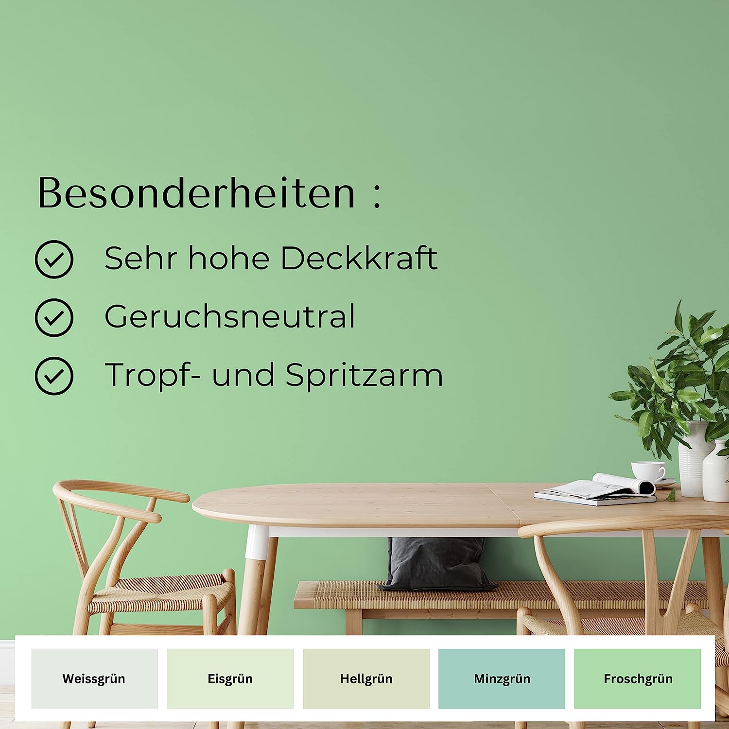 Fühl Dich Wohl Wandfarbe Froschgruen in 10 Liter – Produktbild von Derendo