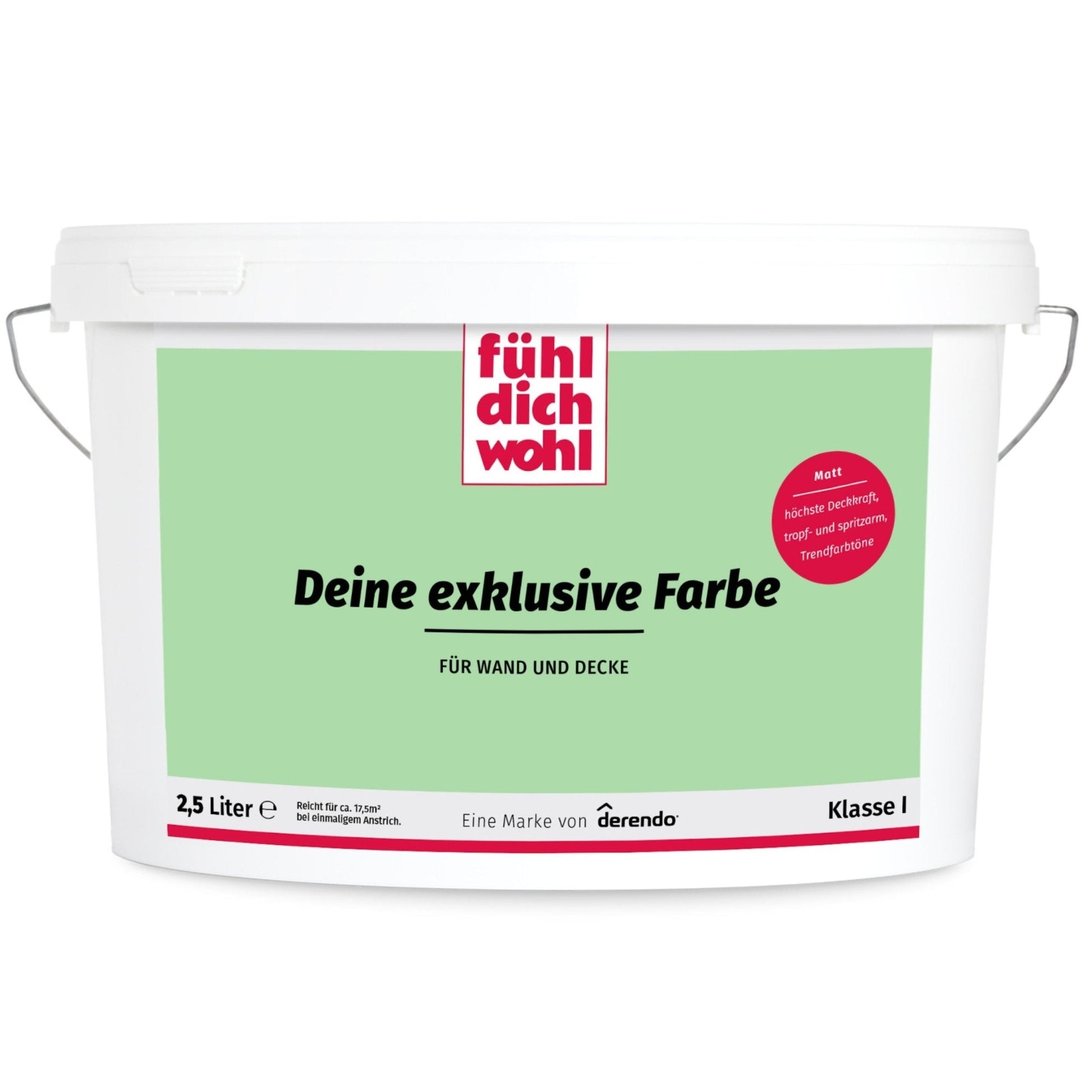 Fühl Dich Wohl Wandfarbe Froschgruen in 10 Liter – Produktbild von Derendo
