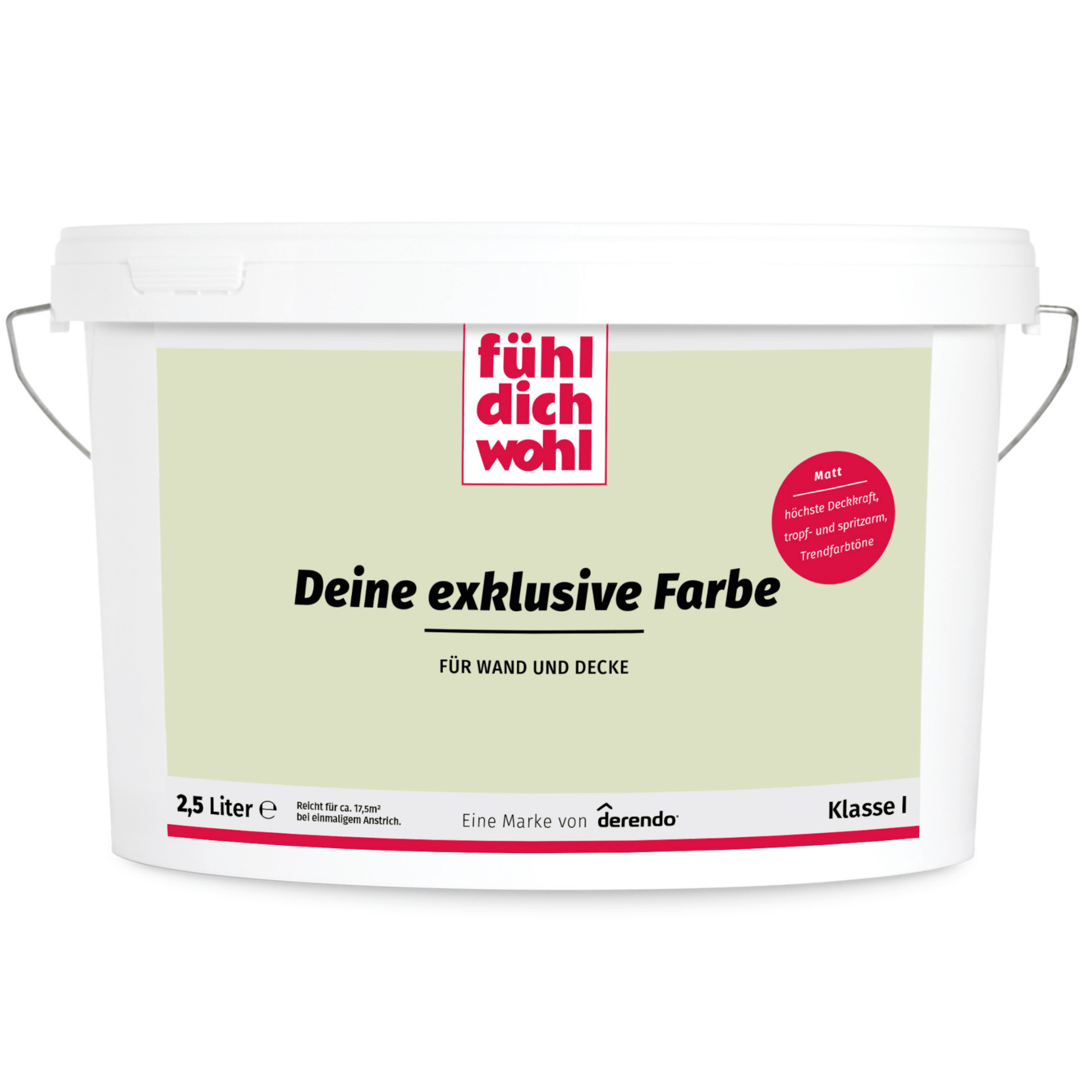 Fühl Dich Wohl Wandfarbe Hellgruen in 10 Liter – Produktbild von Derendo