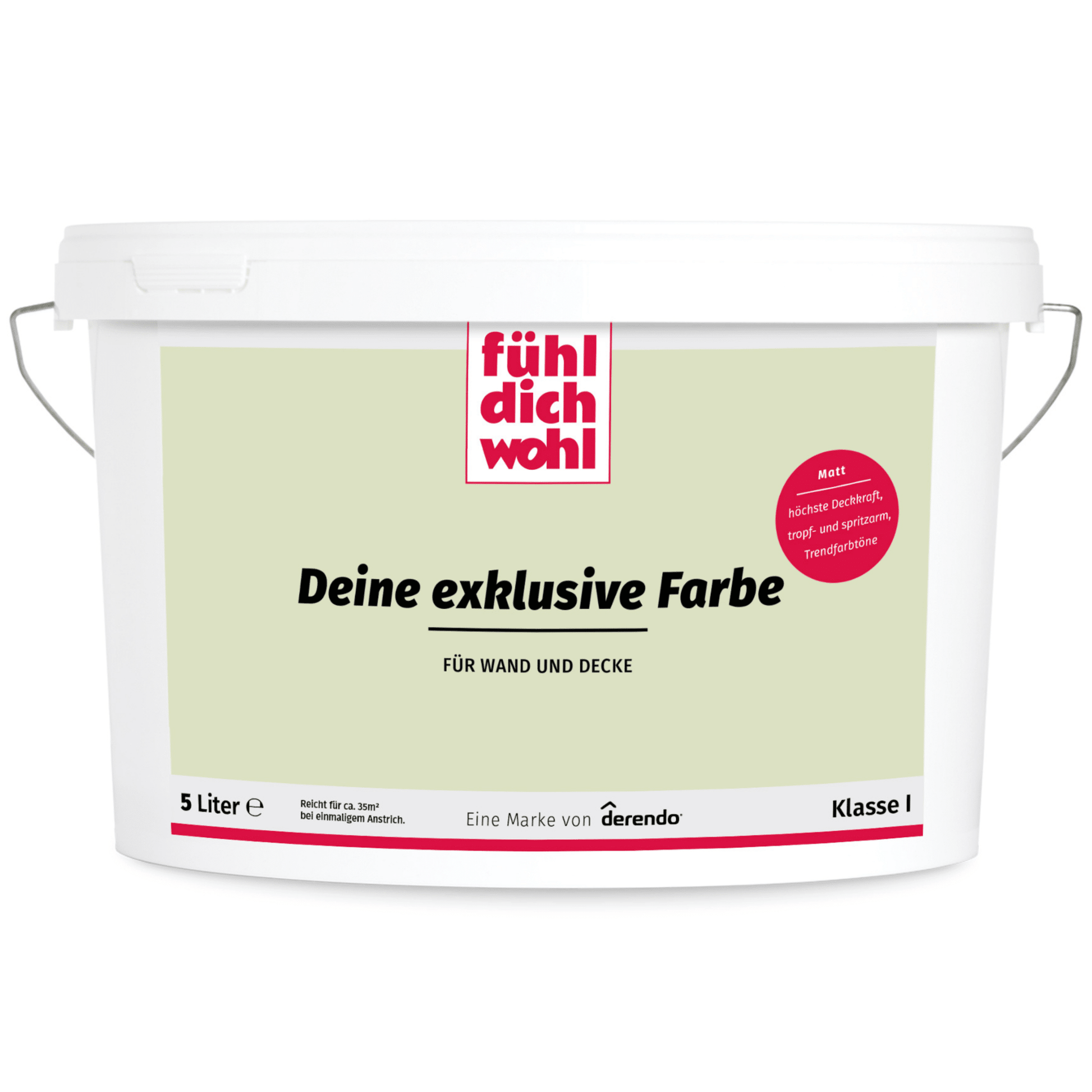 Fühl Dich Wohl Wandfarbe Hellgruen in 10 Liter – Produktbild von Derendo