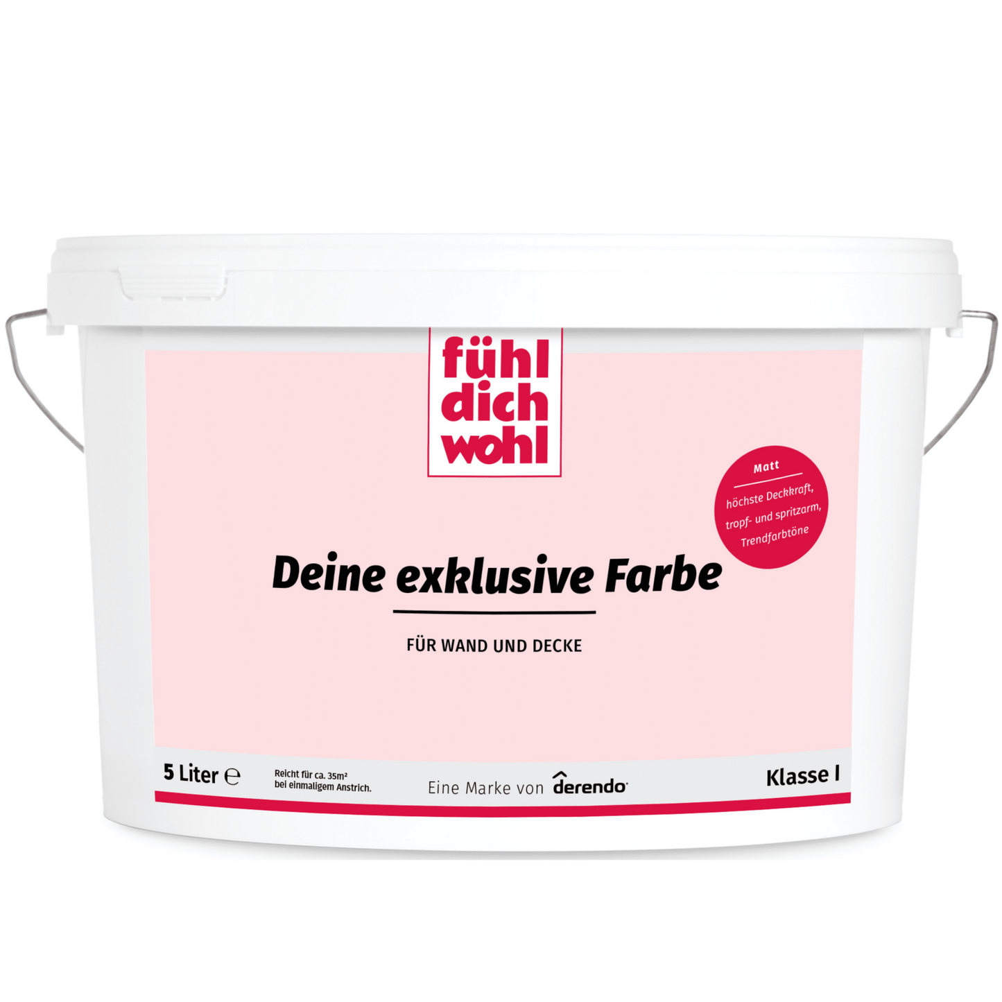 Fühl Dich Wohl Wandfarbe Lachsrosa in 10 Liter – Produktbild von Derendo
