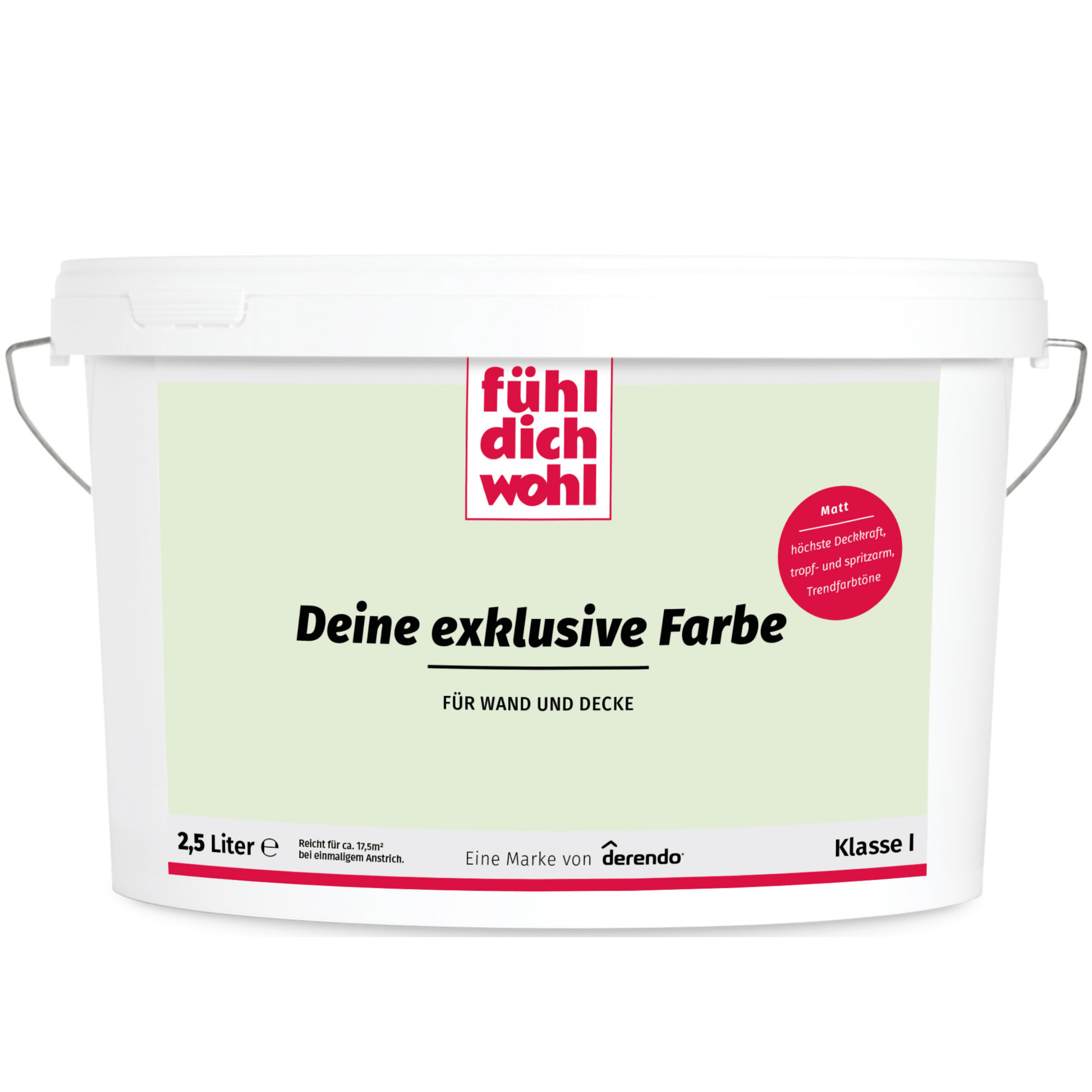 Fühl Dich Wohl Wandfarbe Pastellgrün in 10 Liter – Produktbild von Derendo
