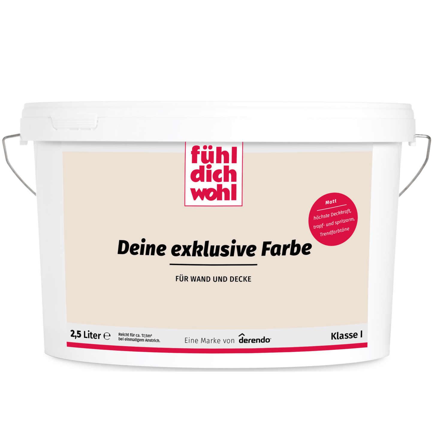 Fühl Dich Wohl Wandfarbe Pearlbeige in 10 Liter – Produktbild von Derendo