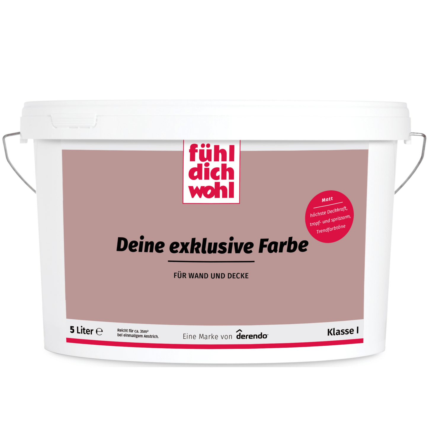 Fühl Dich Wohl Wandfarbe Rosenholz in 10 Liter – Produktbild von Derendo