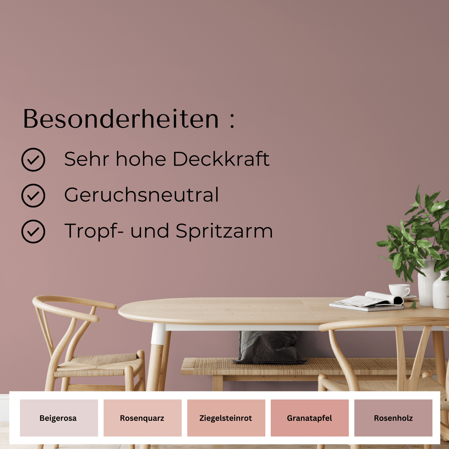 Fühl Dich Wohl Wandfarbe Rosenholz in 10 Liter – Produktbild von Derendo