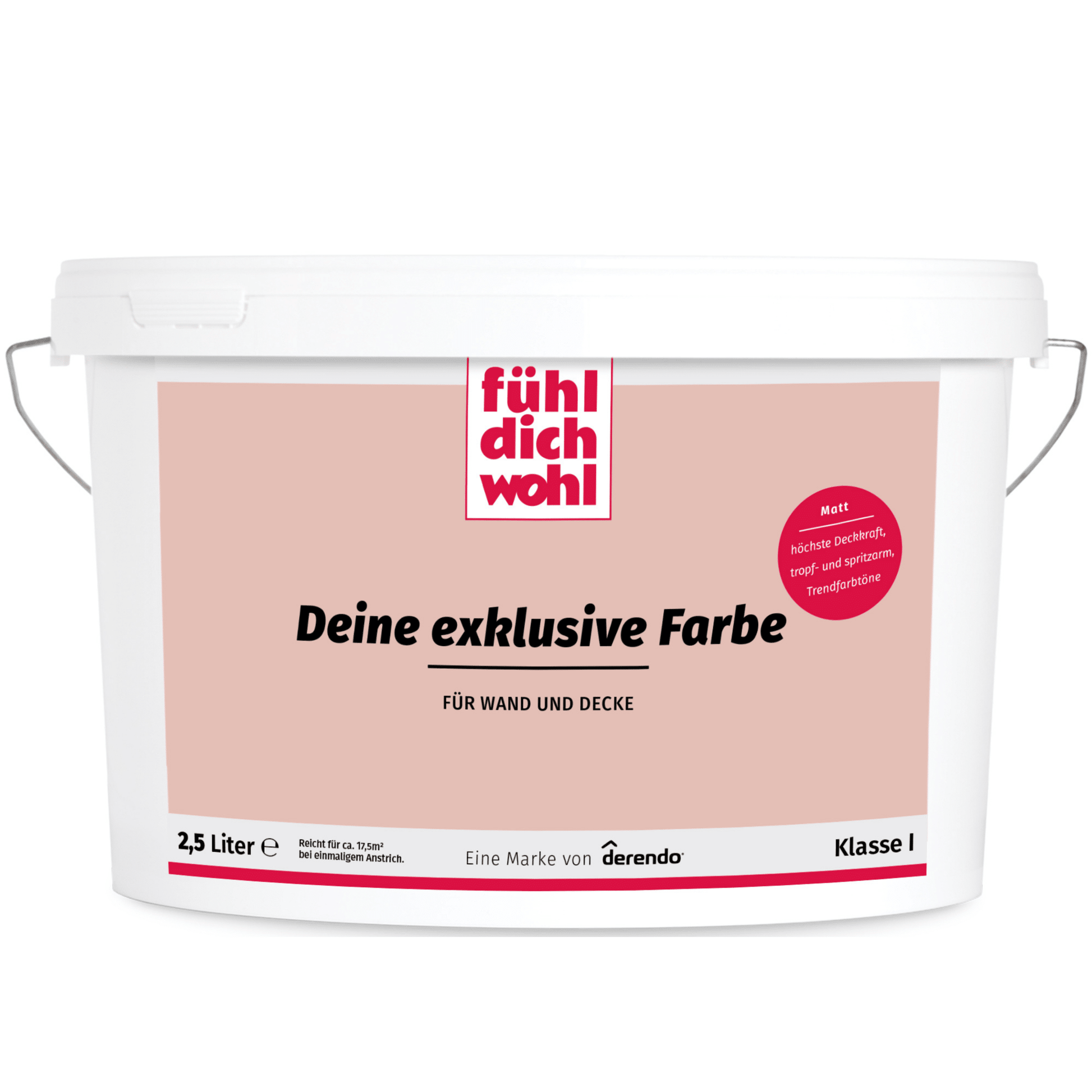 Fühl Dich Wohl Wandfarbe Rosenquarz in 10 Liter – Produktbild von Derendo