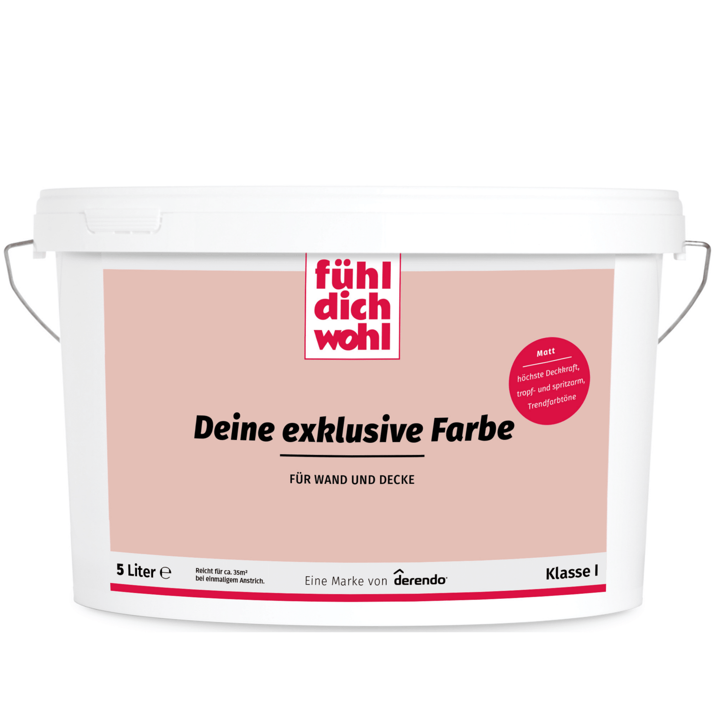 Fühl Dich Wohl Wandfarbe Rosenquarz in 10 Liter – Produktbild von Derendo