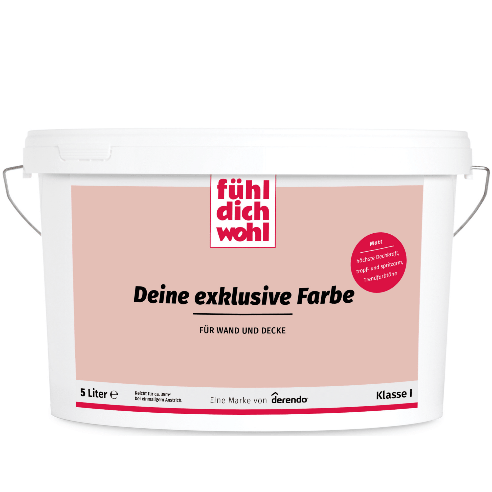 Fühl Dich Wohl Wandfarbe Rosenquarz in 10 Liter – Produktbild von Derendo