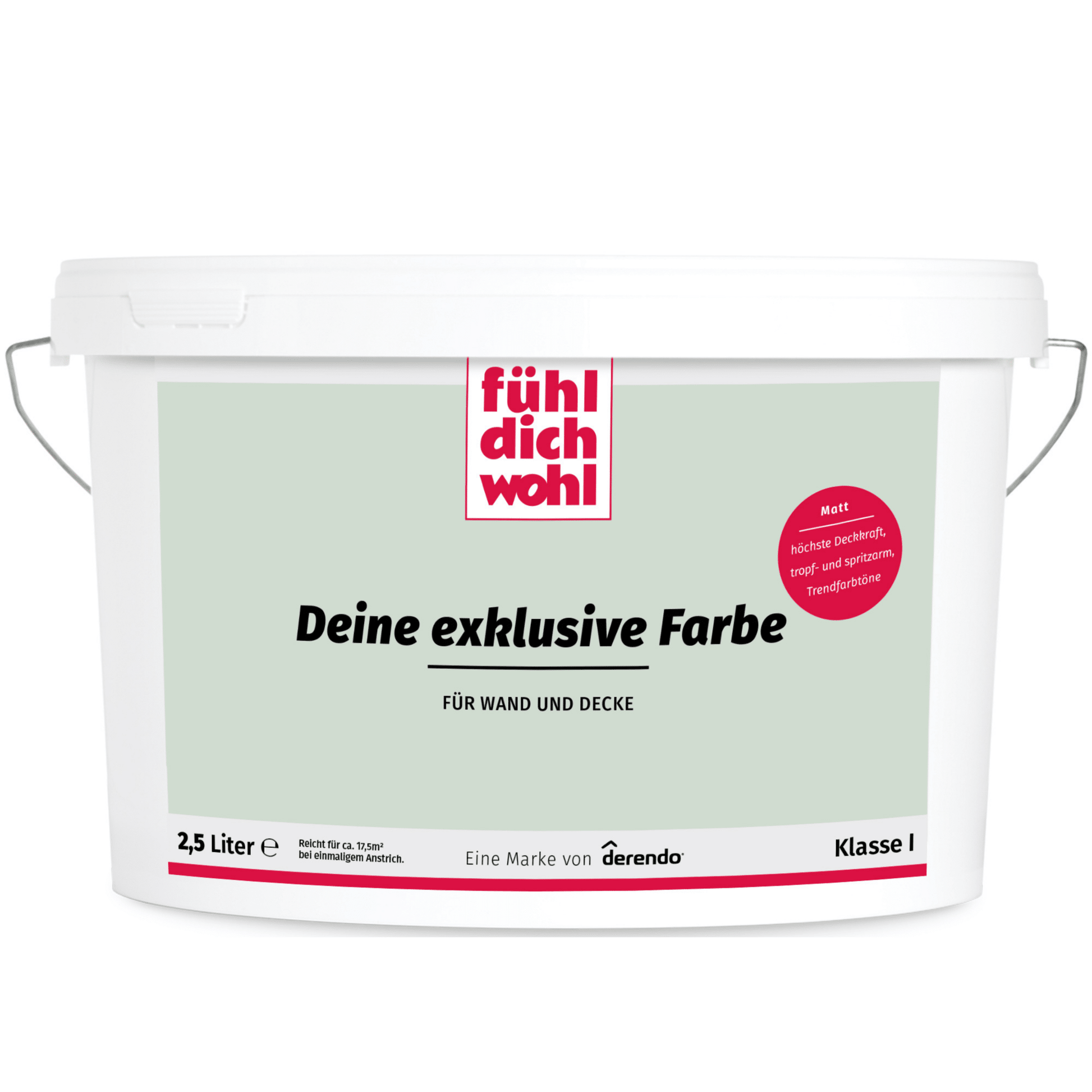 Fühl Dich Wohl Wandfarbe Salbeigrün in 10 Liter – Produktbild von Derendo