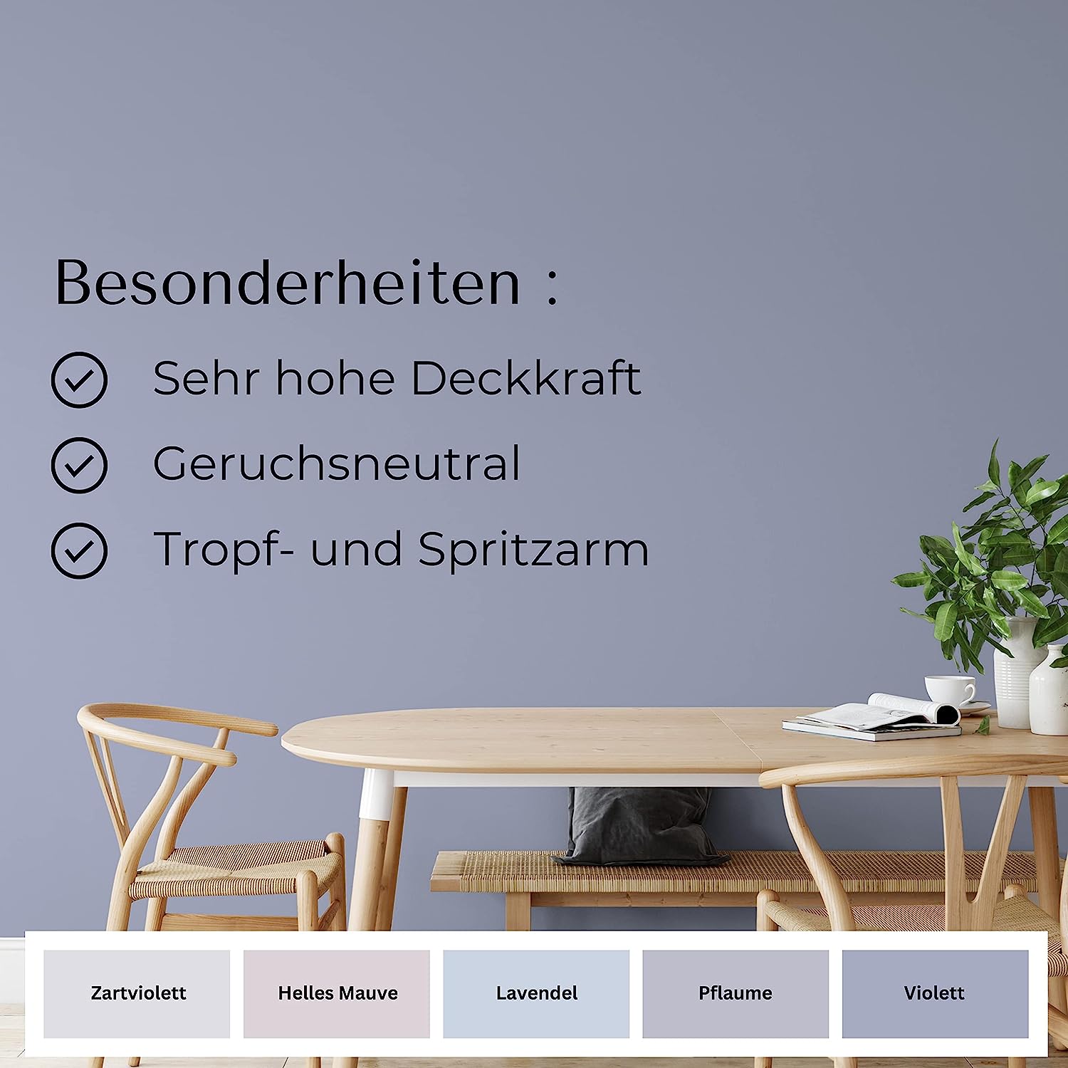 Fühl Dich Wohl Wandfarbe Violett in 10 Liter – Produktbild von Derendo