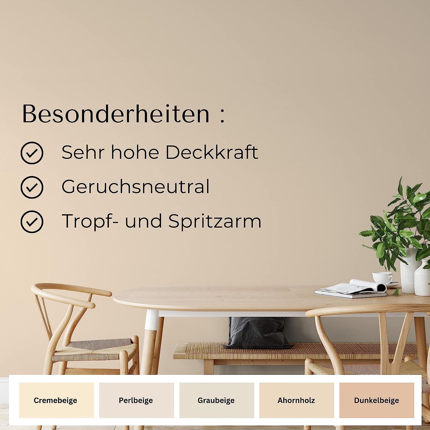 FÜHL DICH WOHL Wandfarbe Ahornholz - 4251604911841 - Derendo