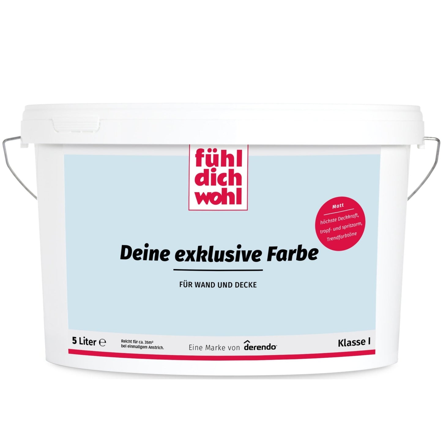 Fühl Dich Wohl Wandfarbe Babyblau - 4251604911544 - Derendo
