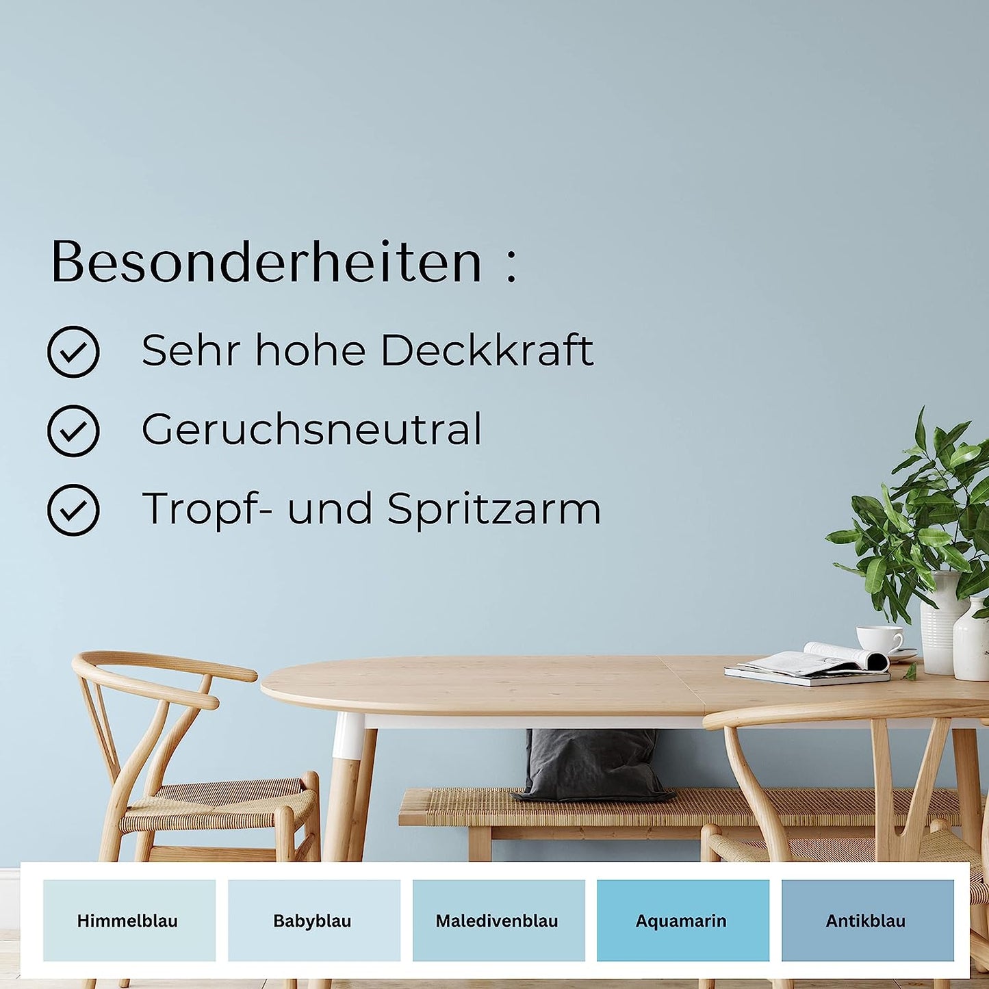Fühl Dich Wohl Wandfarbe Babyblau - 4251604911537 - Derendo