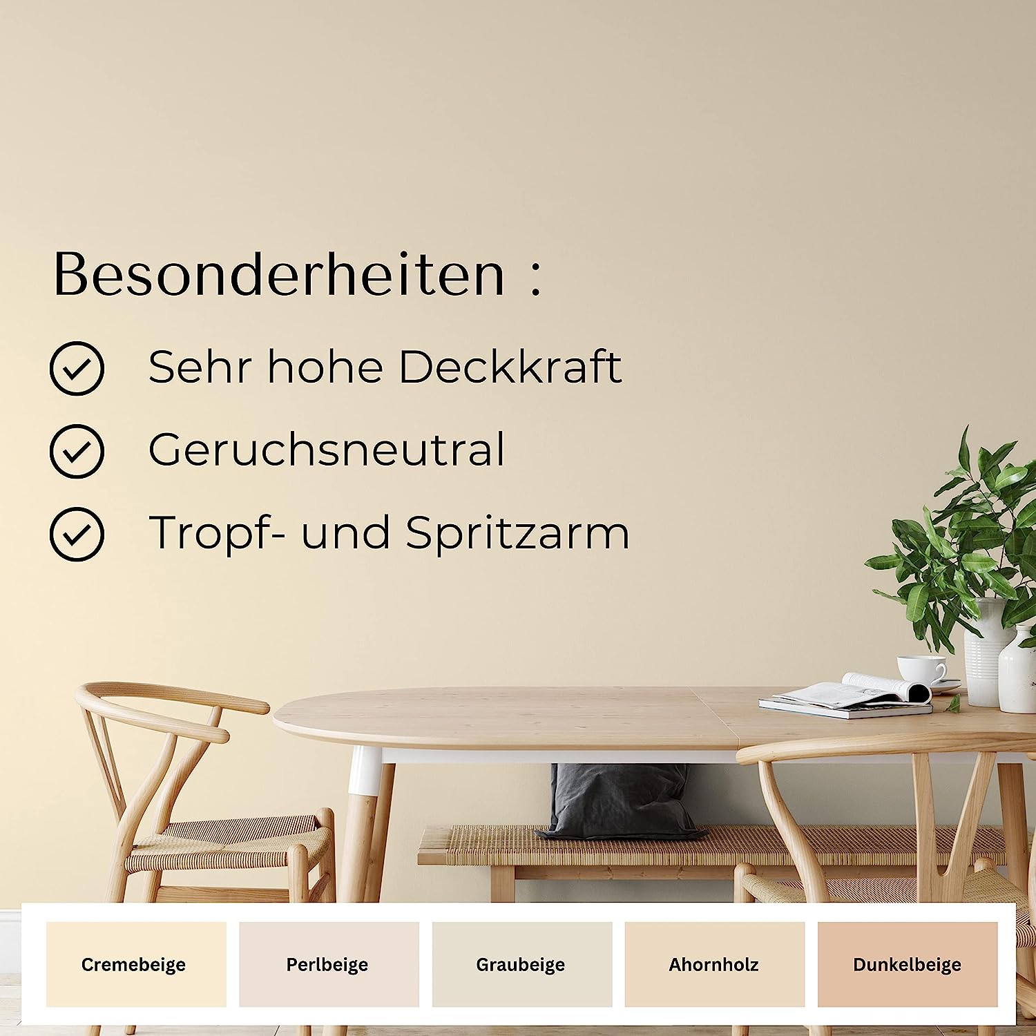 Fühl Dich Wohl Wandfarbe Cremebeige - 4251604902986 - Derendo