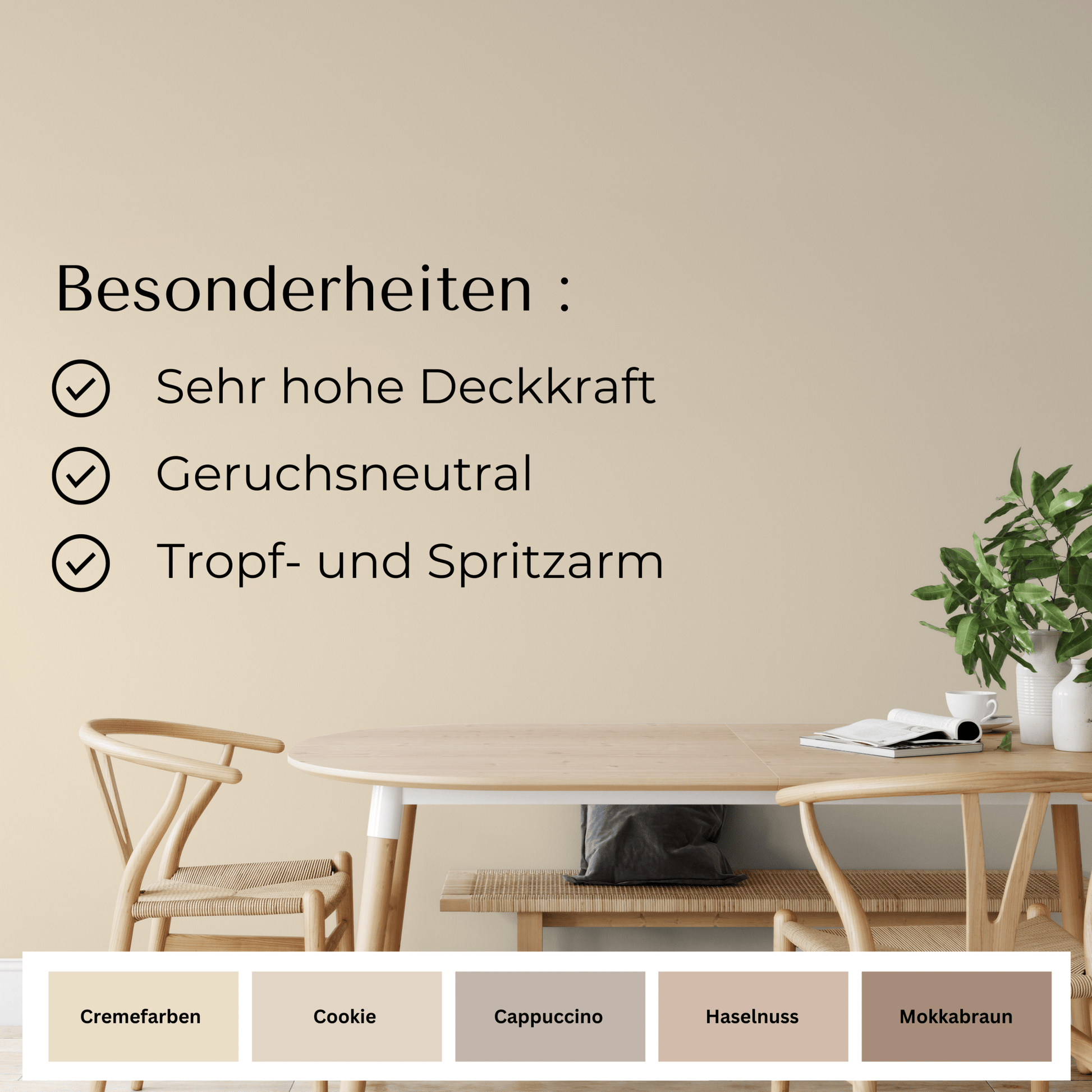 Fühl Dich Wohl Wandfarbe Cremefarben - 4251604903143 - Derendo