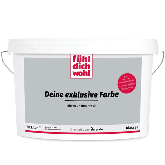 FÜHL DICH WOHL Wandfarbe Elefantengrau - 4251604911032 - Derendo