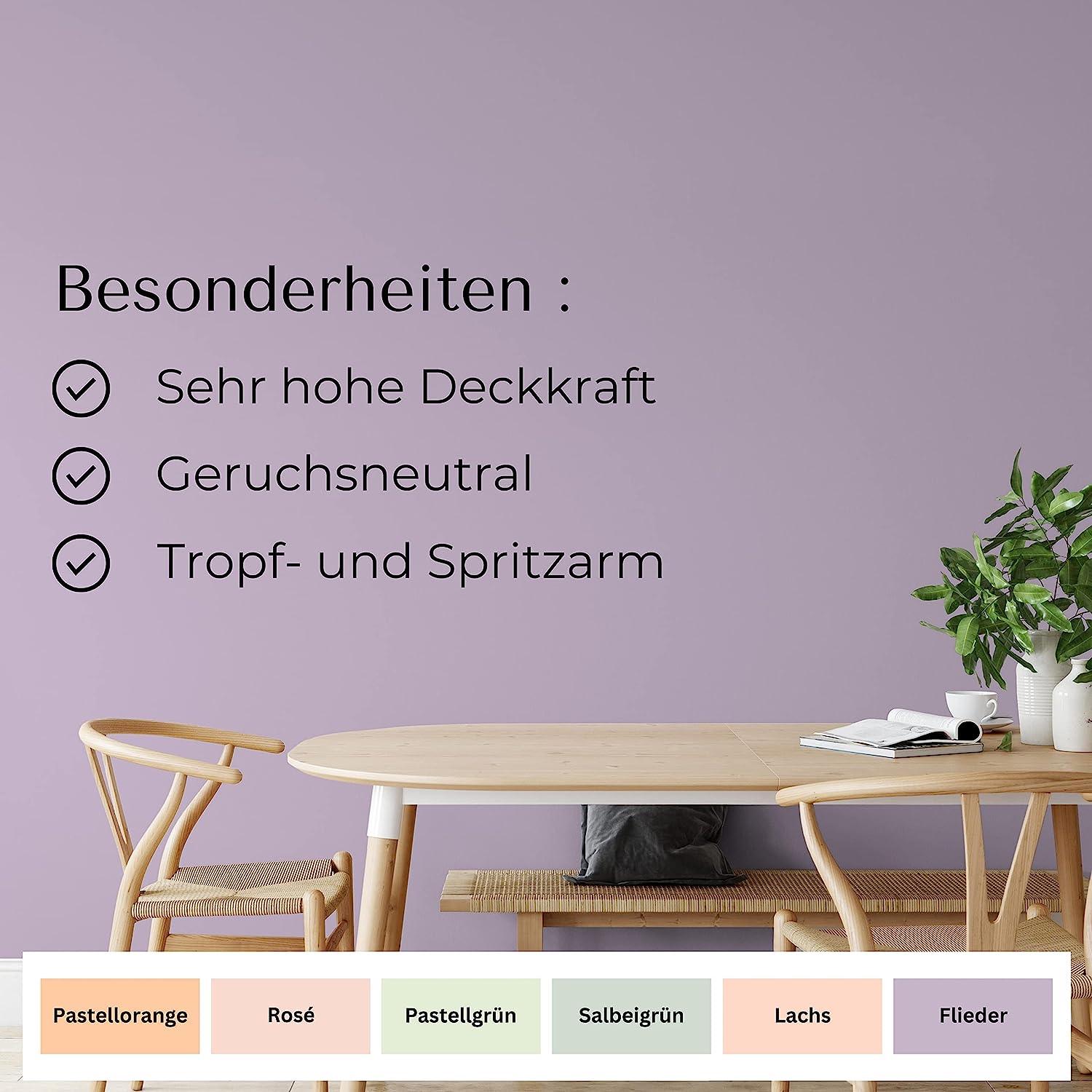 Fühl Dich Wohl Wandfarbe Flieder - 4251604913005 - Derendo