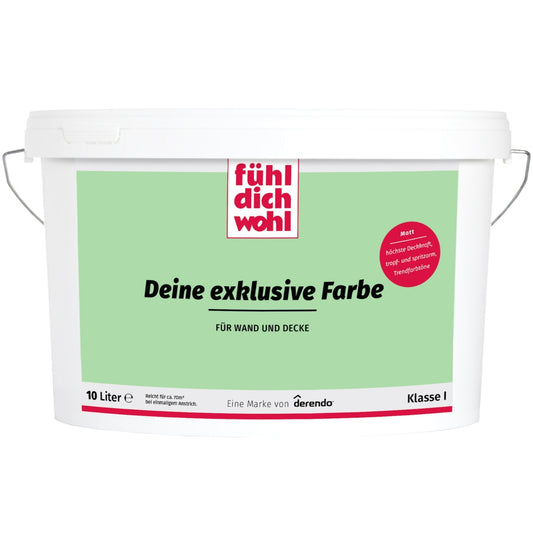 Fühl Dich Wohl Wandfarbe Froschgruen - 4251604909343 - Derendo