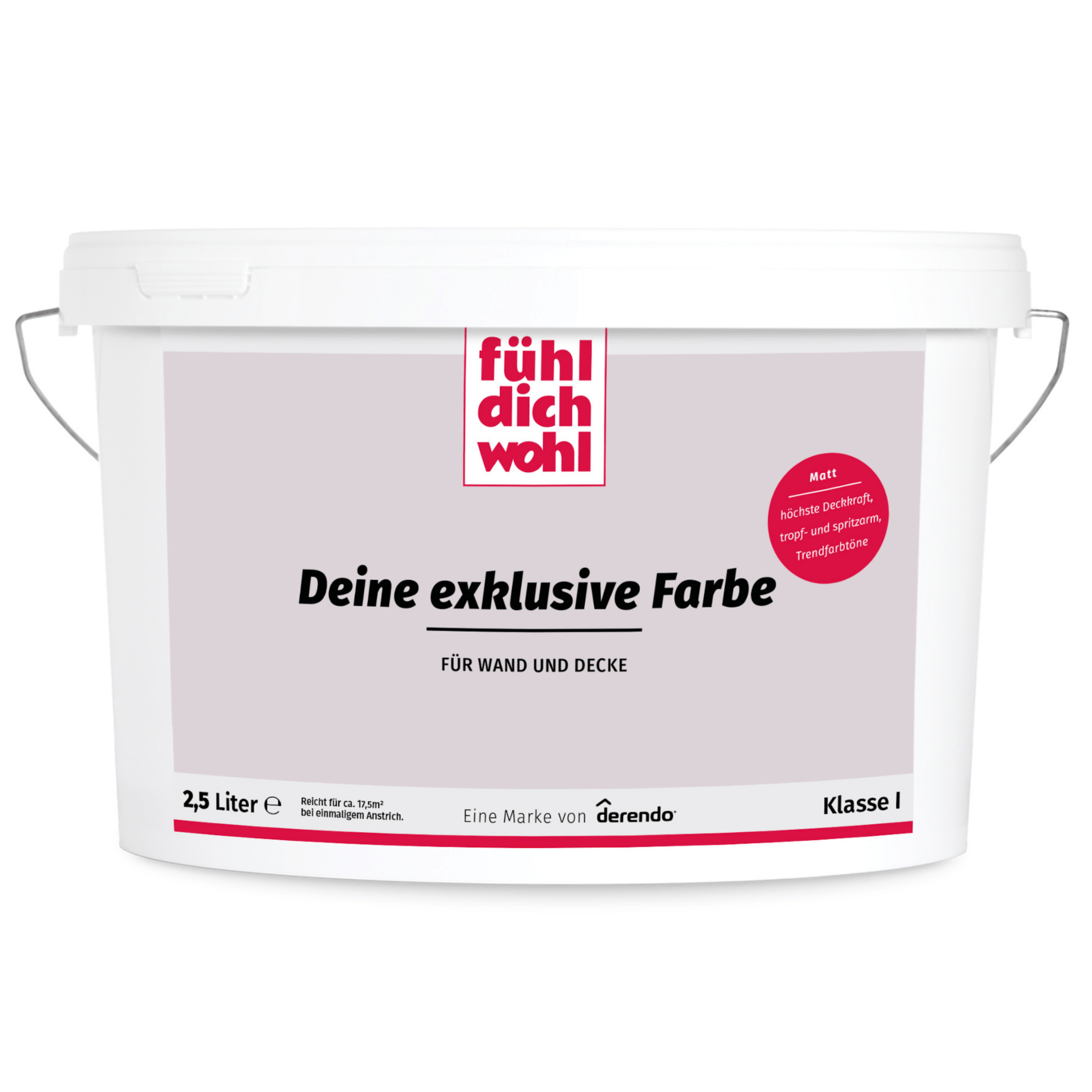Fühl Dich Wohl Wandfarbe Helles Mauve - 4251604920515 - Derendo