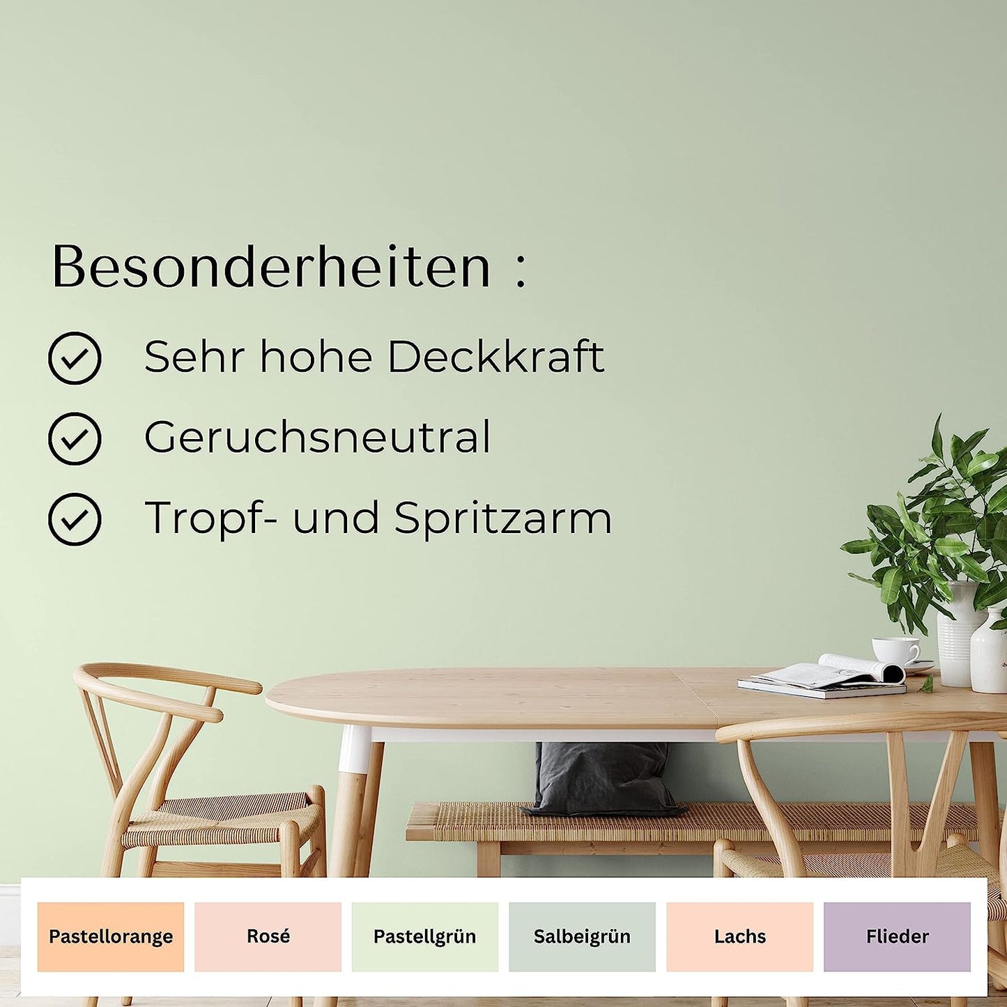 Fühl Dich Wohl Wandfarbe Pastellgrün - 4251604912916 - Derendo