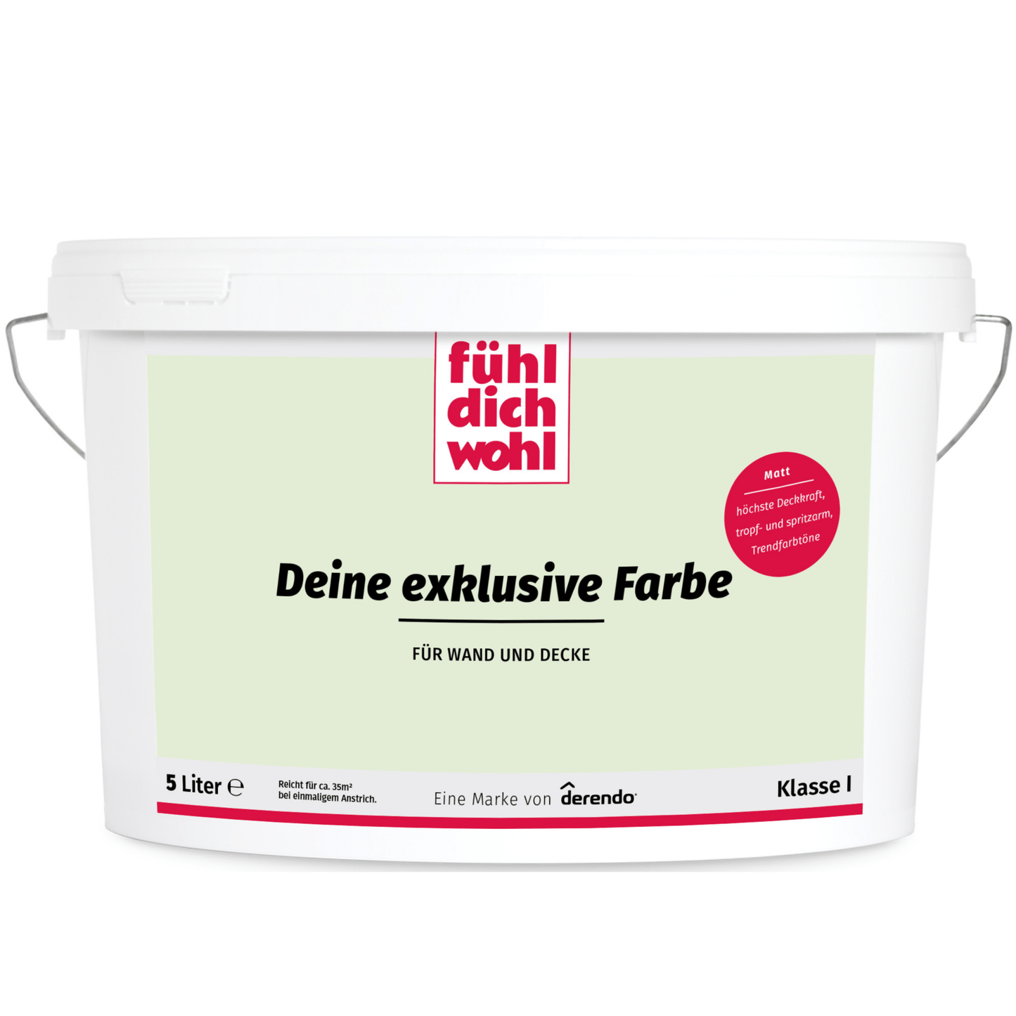 Fühl Dich Wohl Wandfarbe Pastellgrün - 4251604912923 - Derendo