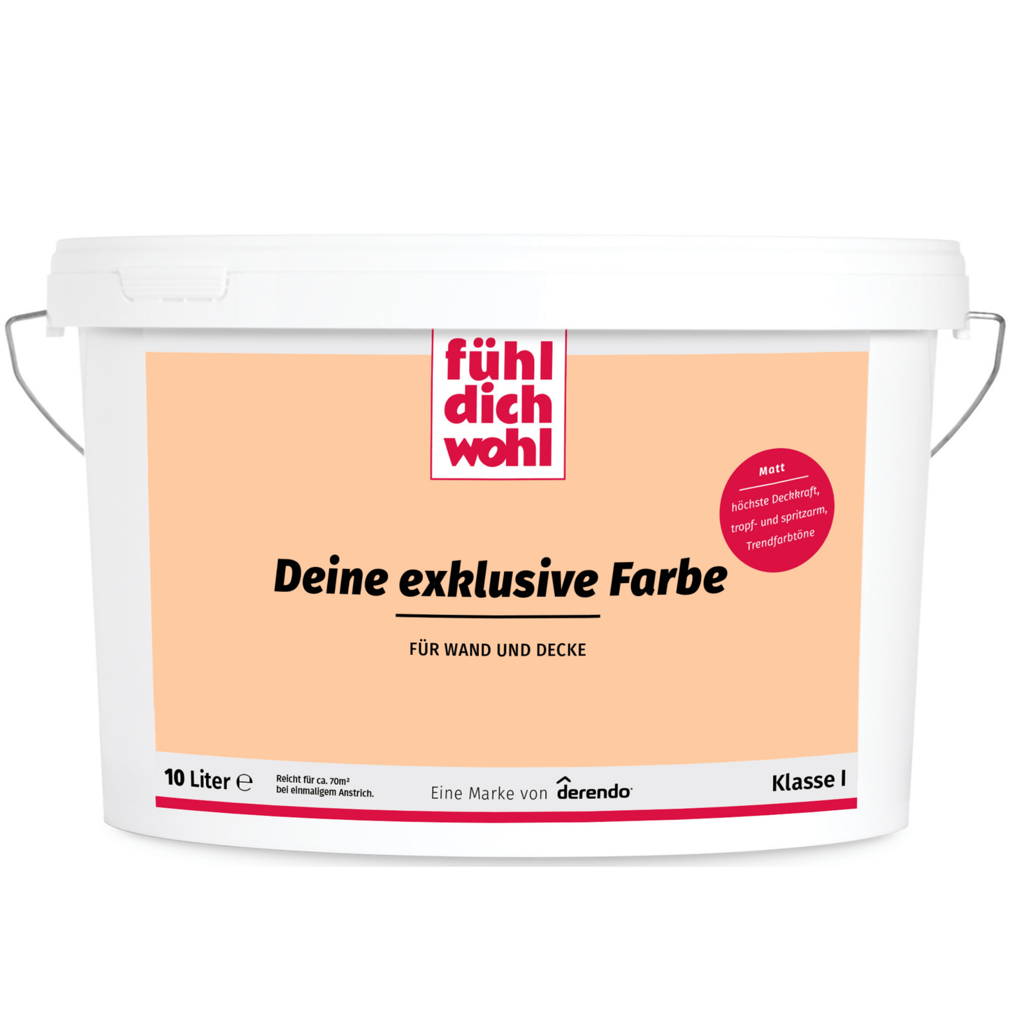 Fühl Dich Wohl Wandfarbe Pastellorange - 4251604912978 - Derendo