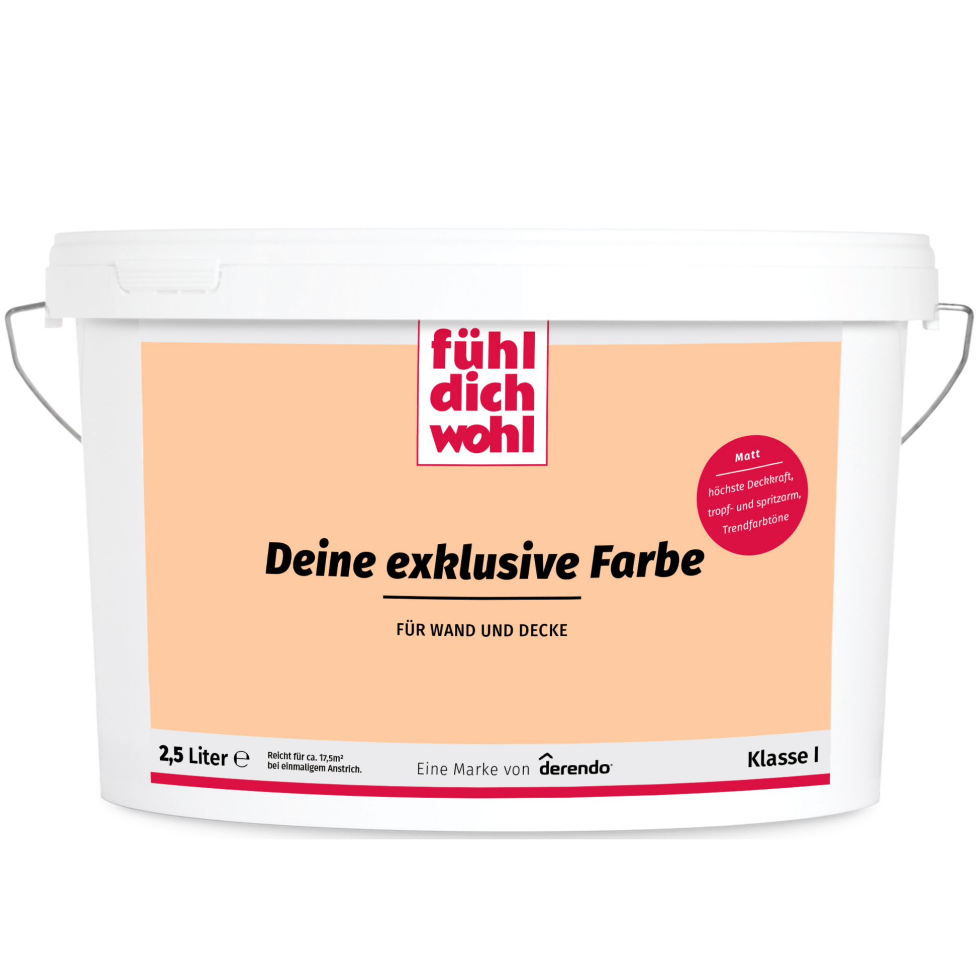 Fühl Dich Wohl Wandfarbe Pastellorange - 4251604912992 - Derendo