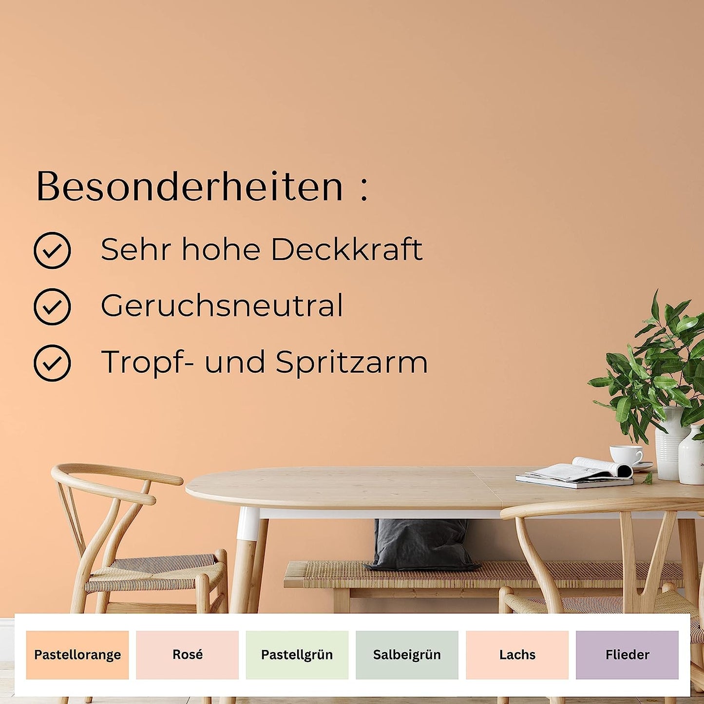 Fühl Dich Wohl Wandfarbe Pastellorange - 4251604912978 - Derendo