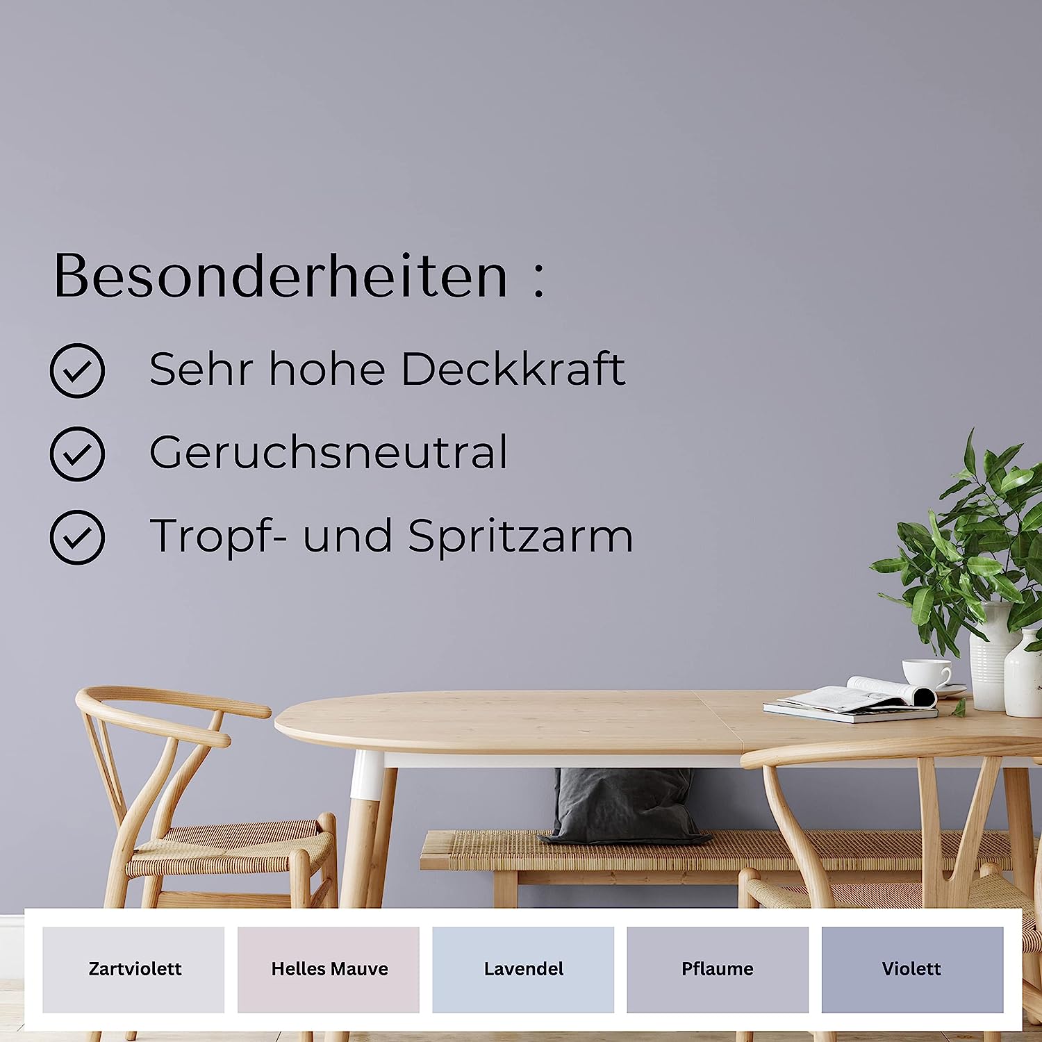 Fühl Dich Wohl Wandfarbe Pflaume - 4251604920676 - Derendo