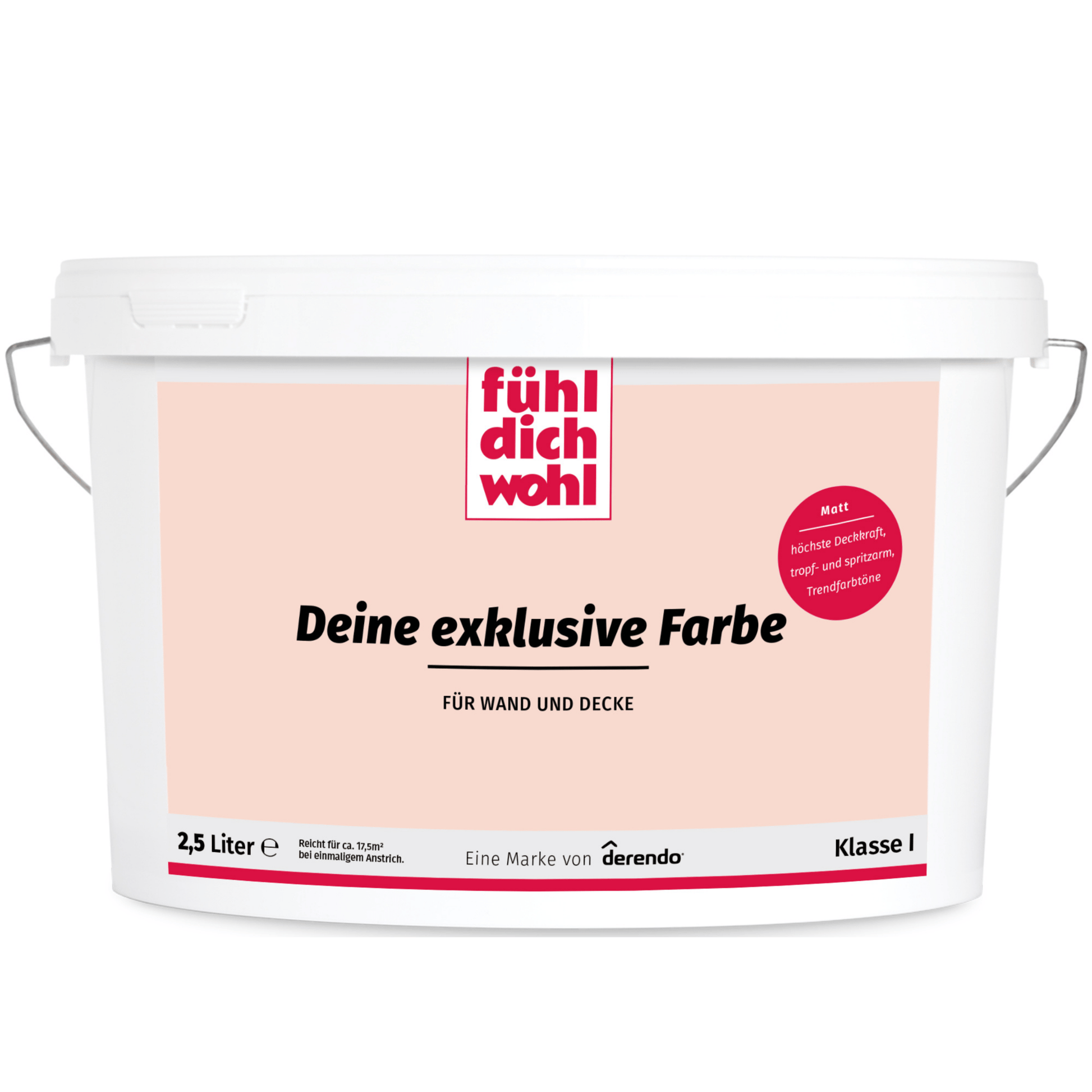 Fühl Dich Wohl Wandfarbe Rosa - 4251604912909 - Derendo