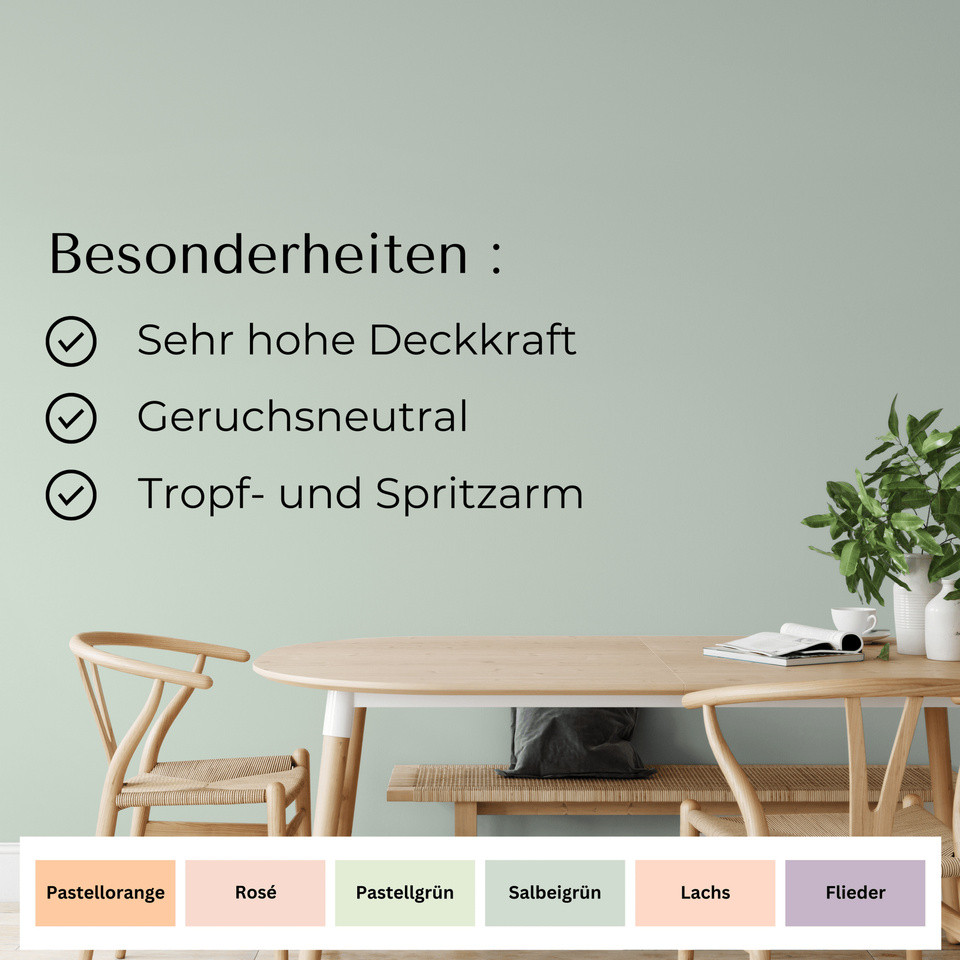 Fühl Dich Wohl Wandfarbe Salbeigrün - 4251604913067 - Derendo