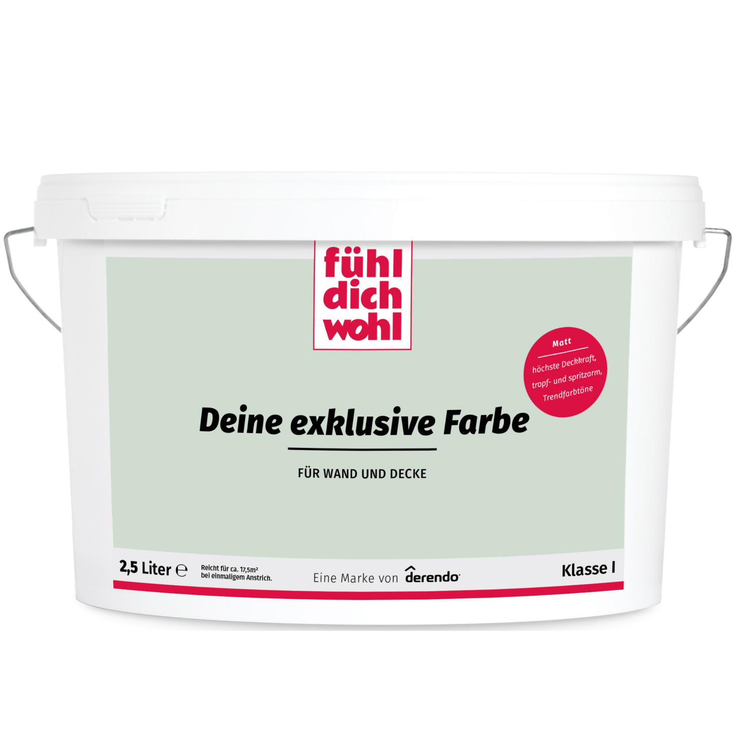 Fühl Dich Wohl Wandfarbe Salbeigrün - 4251604913081 - Derendo