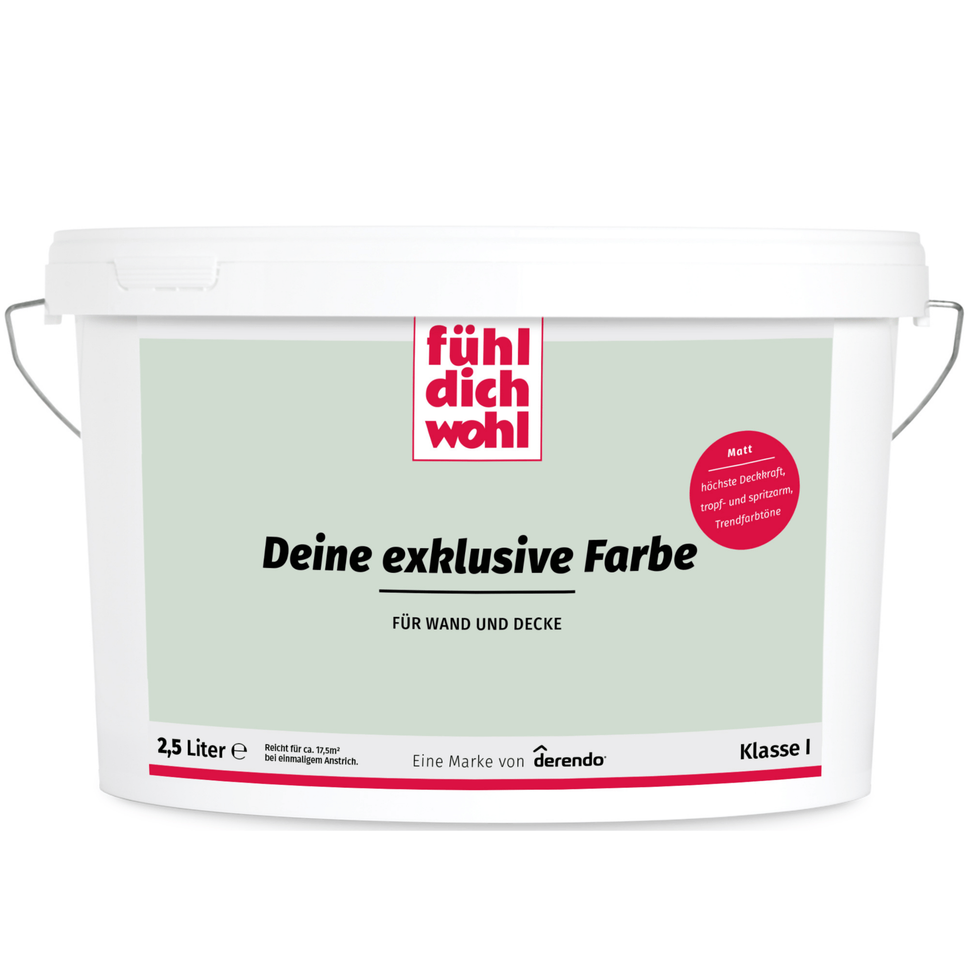 Fühl Dich Wohl Wandfarbe Salbeigrün - 4251604913081 - Derendo