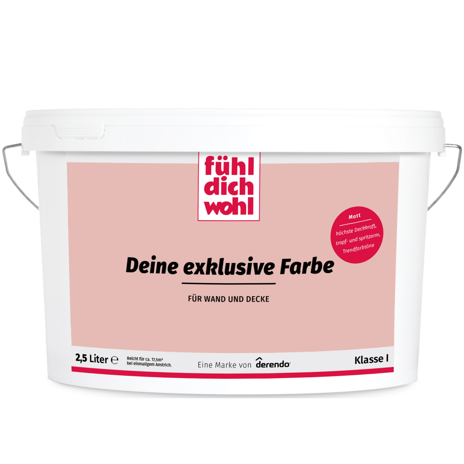 Fühl Dich Wohl Wandfarbe Schweinchenrosa - 4251604911339 - Derendo