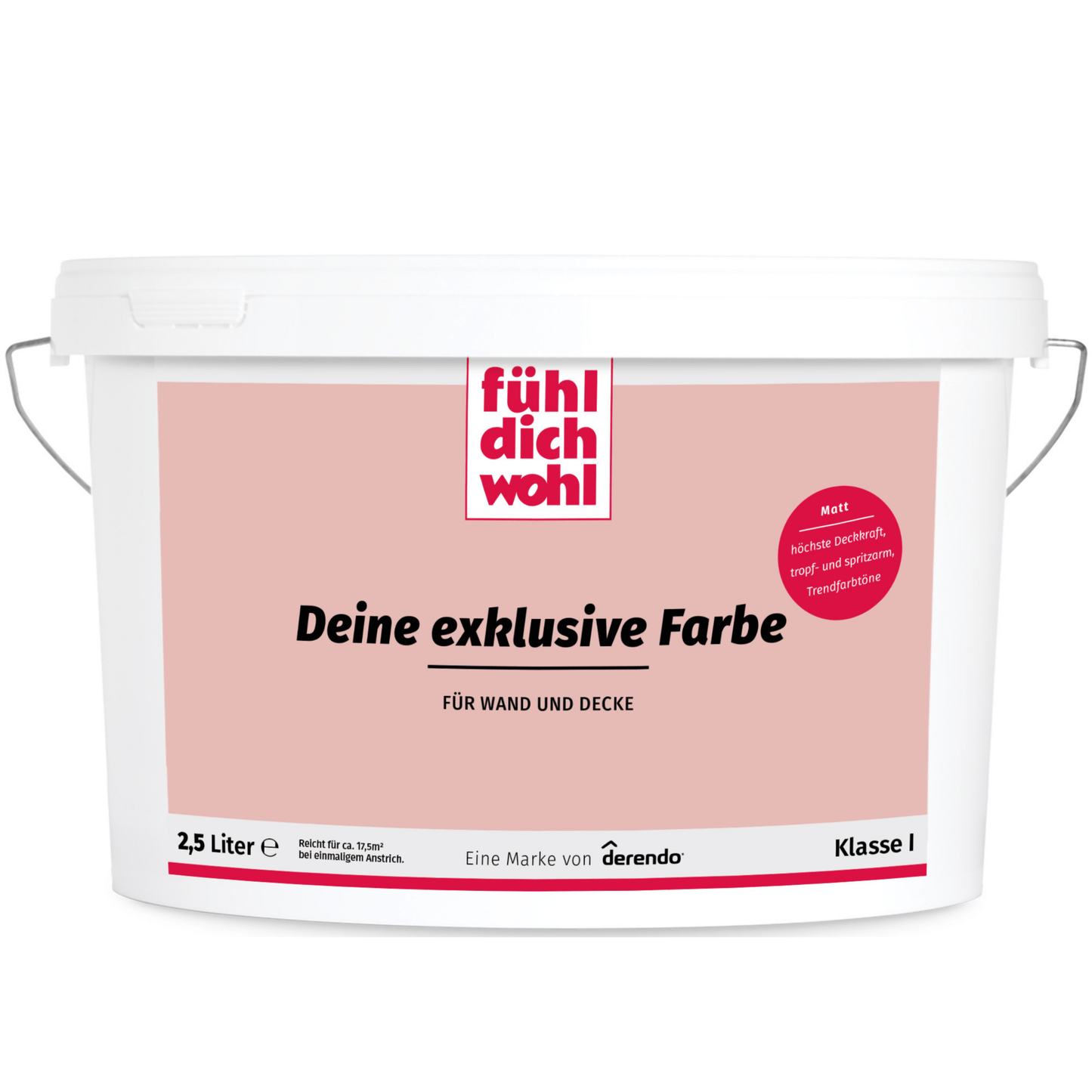 Fühl Dich Wohl Wandfarbe Schweinchenrosa - 4251604911339 - Derendo