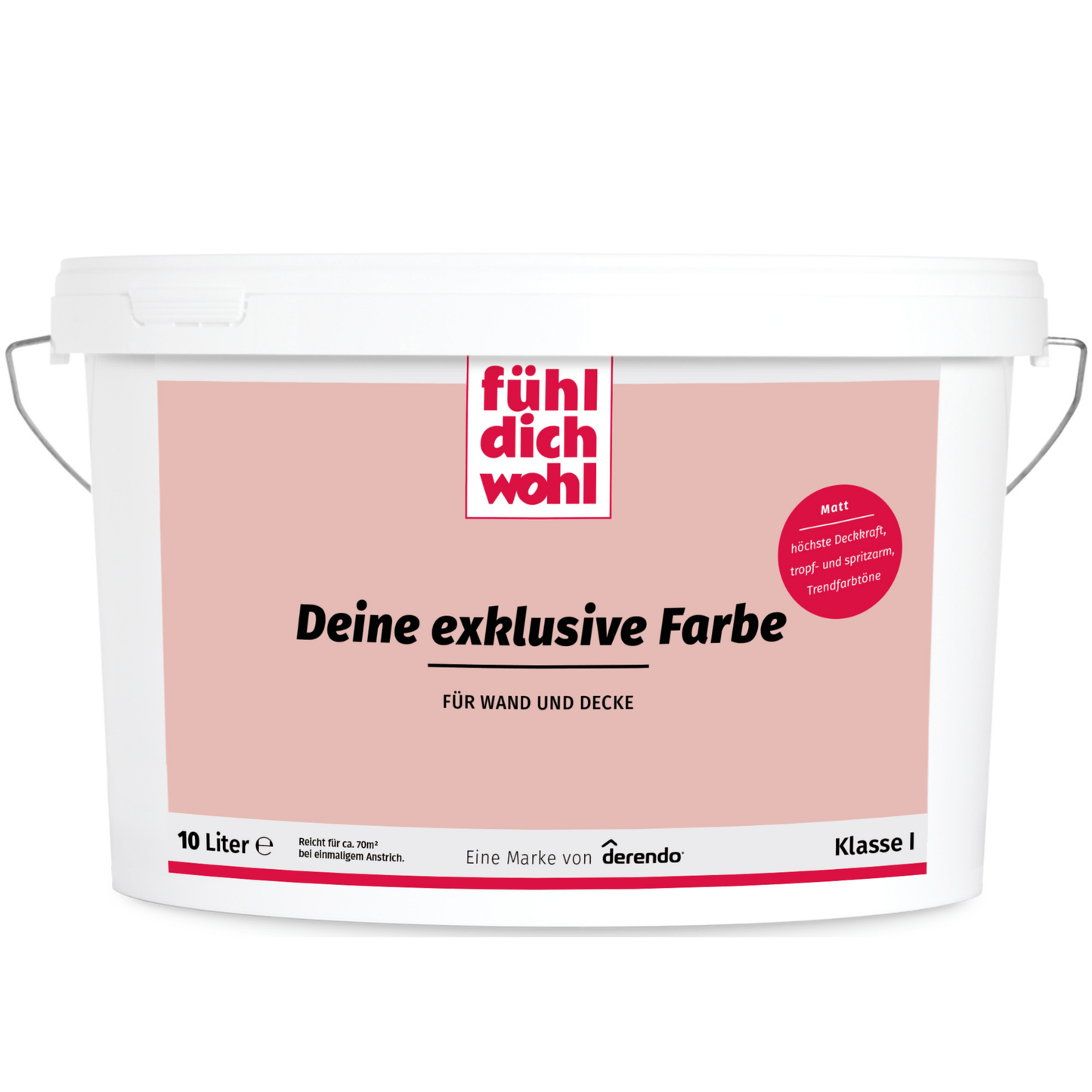 Fühl Dich Wohl Wandfarbe Schweinchenrosa - 4251604910226 - Derendo