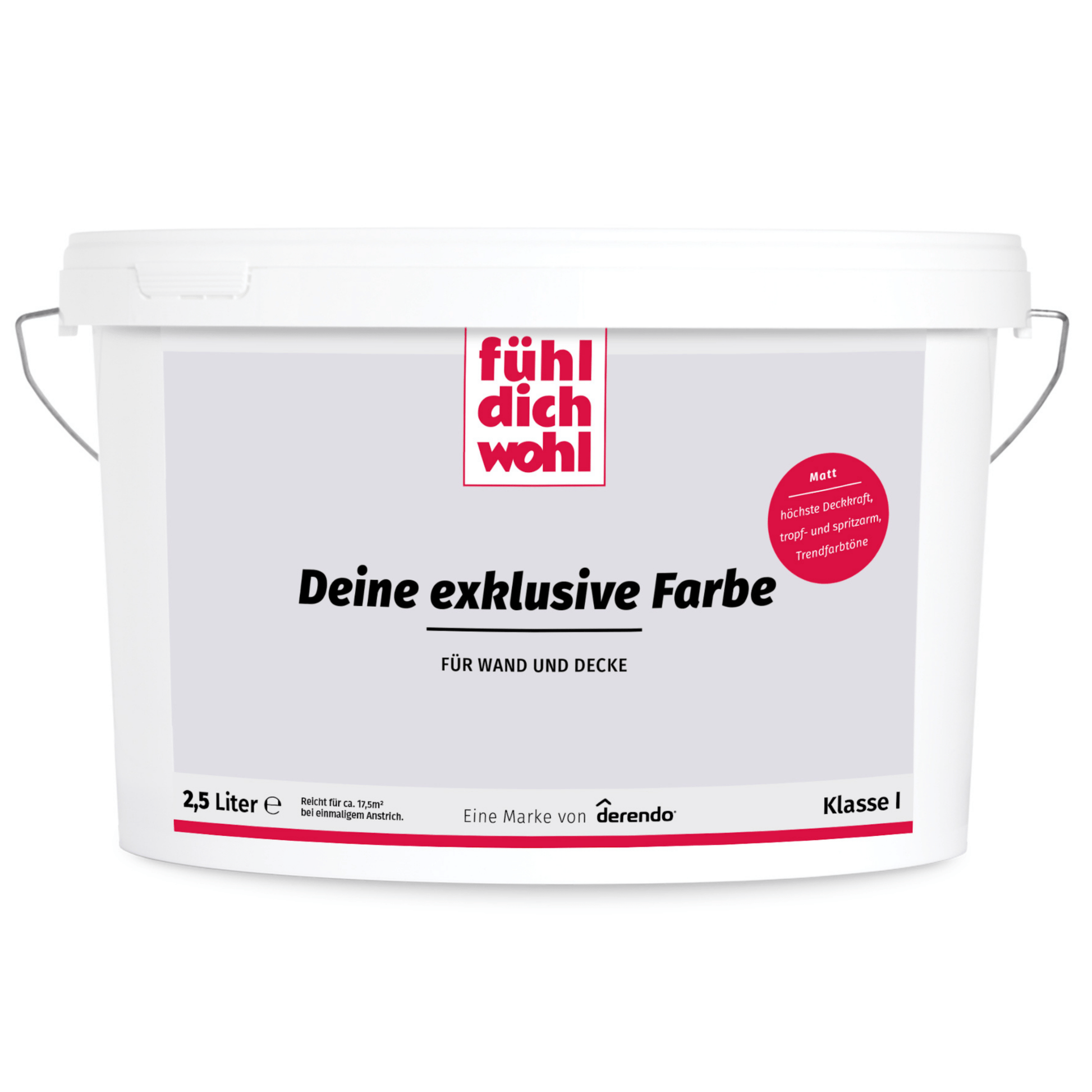 FühlFühl Dich Wohl Wandfarbe Farbton Zartviolett - 4251604920454 - Derendo