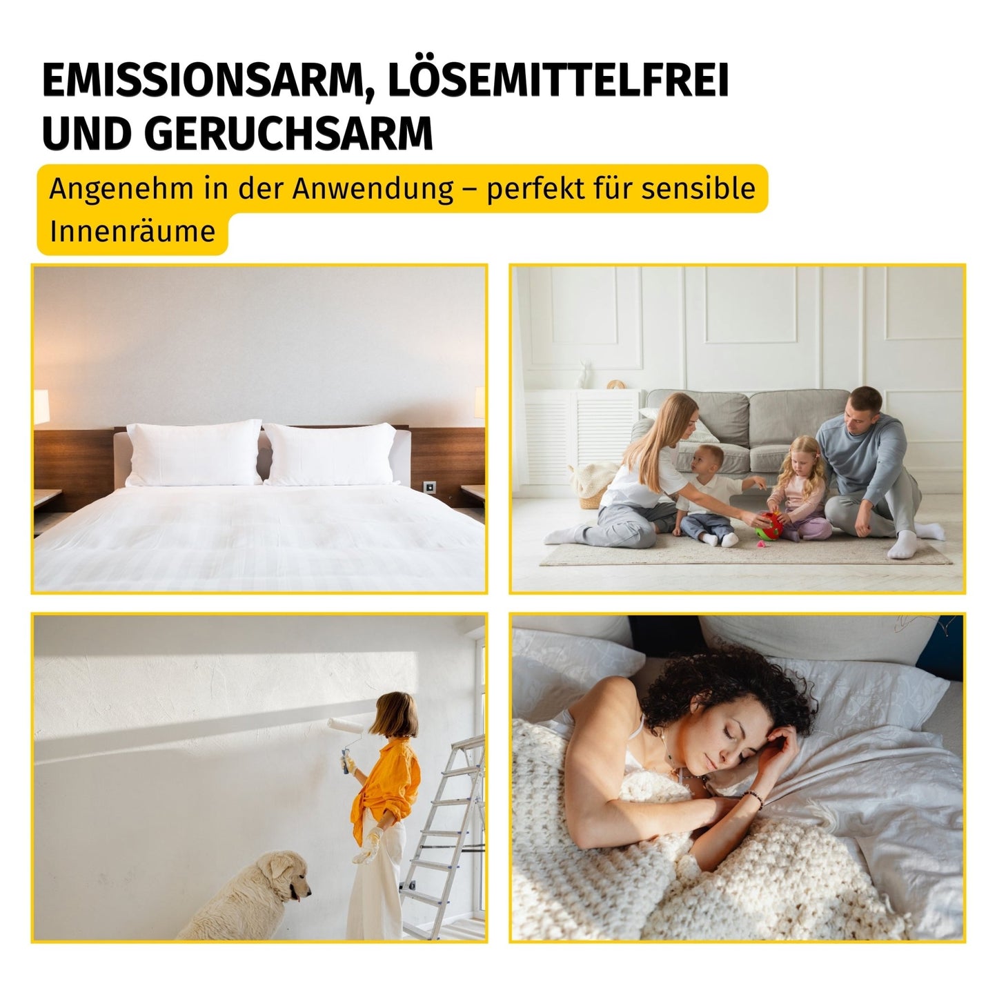 Wandfarbe Weiß für Airlessgerät – Direkt spritzfähig ohne Verdünnen in 2.5l – Produktbild von Derendo